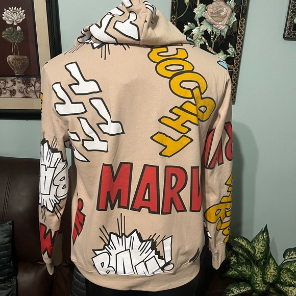 DISNEY MARVEL MENS HOODED SWEATER SIZE LARGE New With Tags - Picture 4 of 9